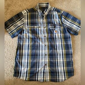 Men’s Carhartt Plaid‎ Button Down Collared Shirt